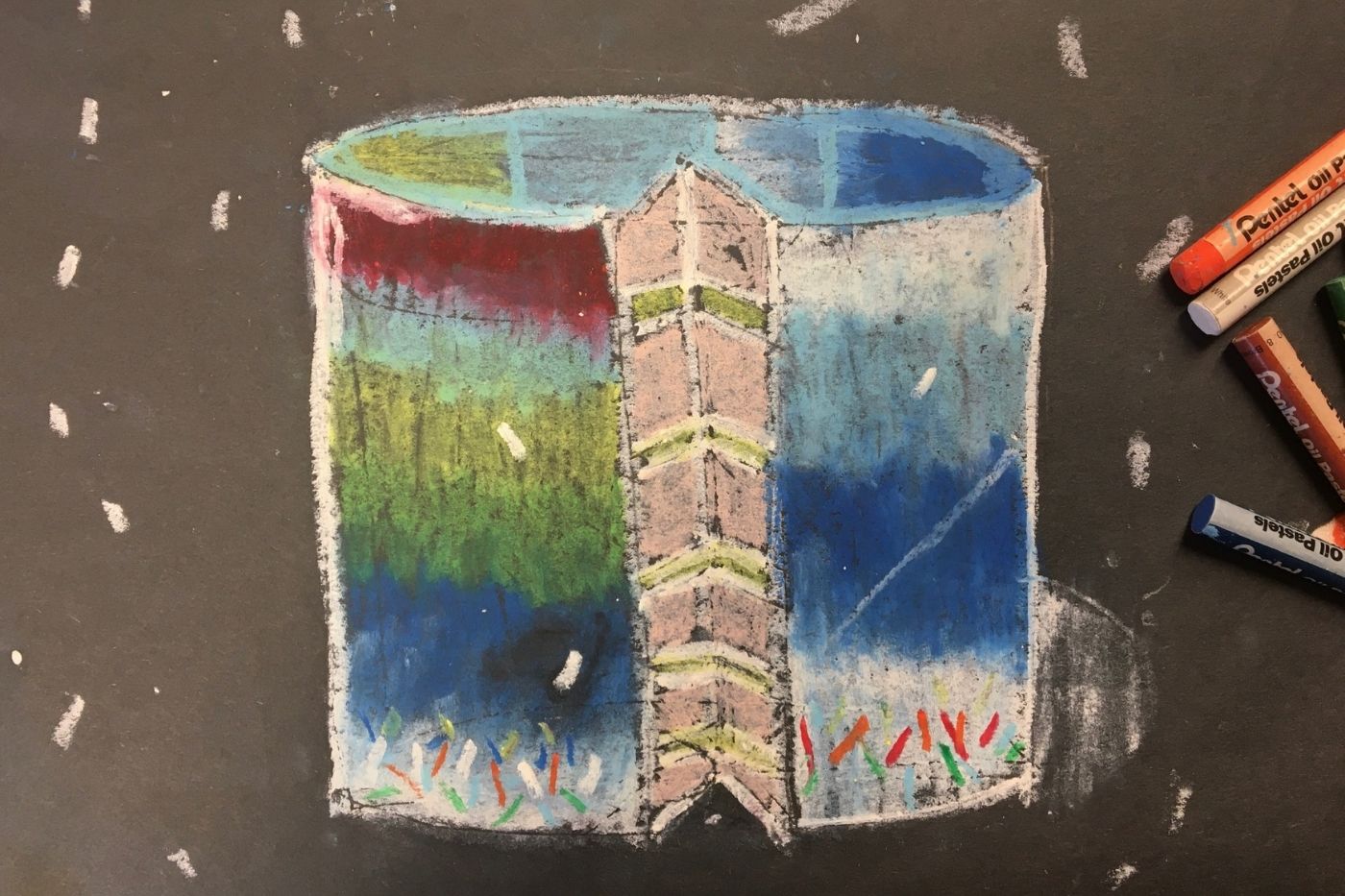 Student Art Pastel Cake Student Art Pastel Cake