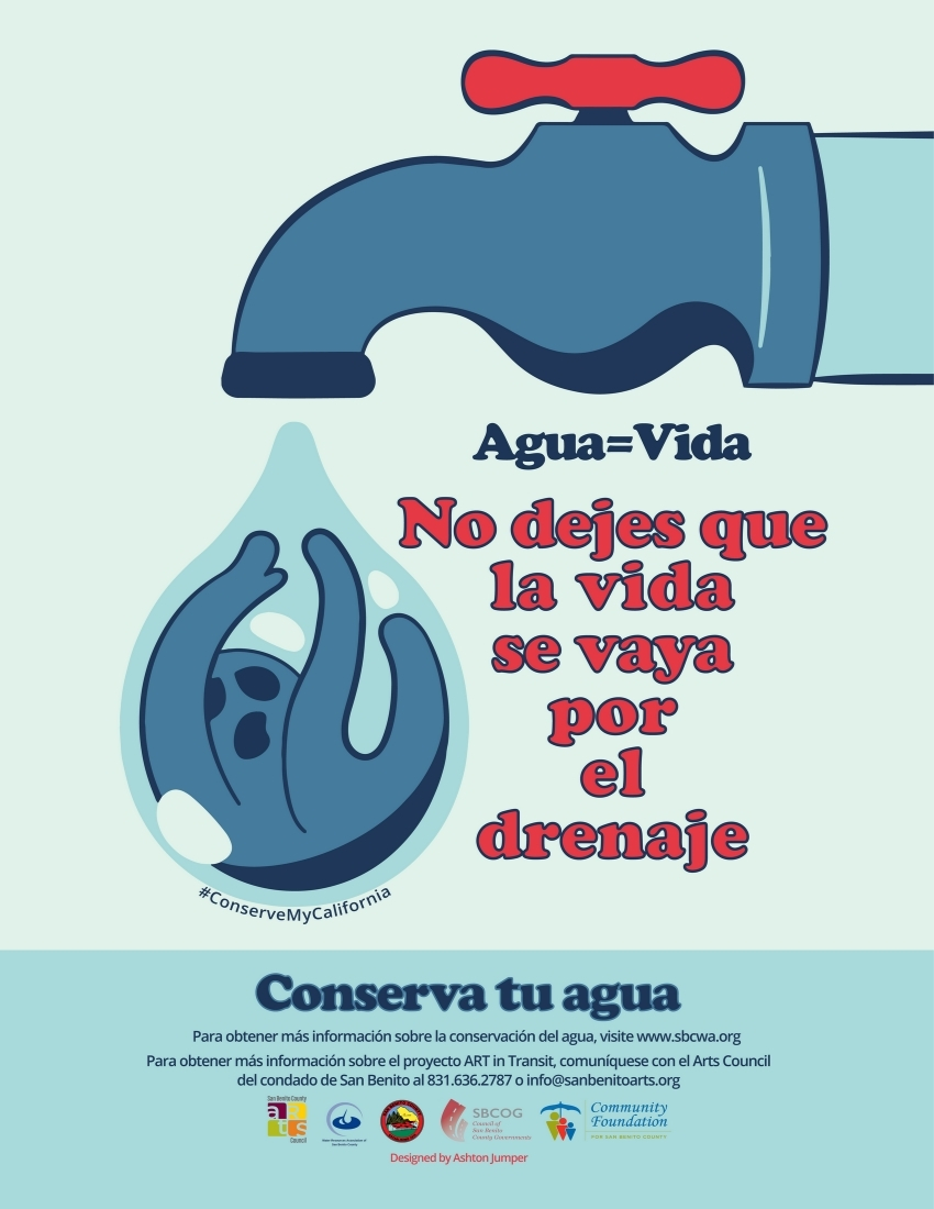 Conserva tu agua Water Conservation Poster