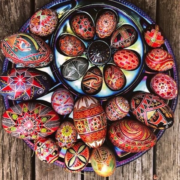 Batik Eggs by Claudia Harden Batik Eggs by Claudia Harden