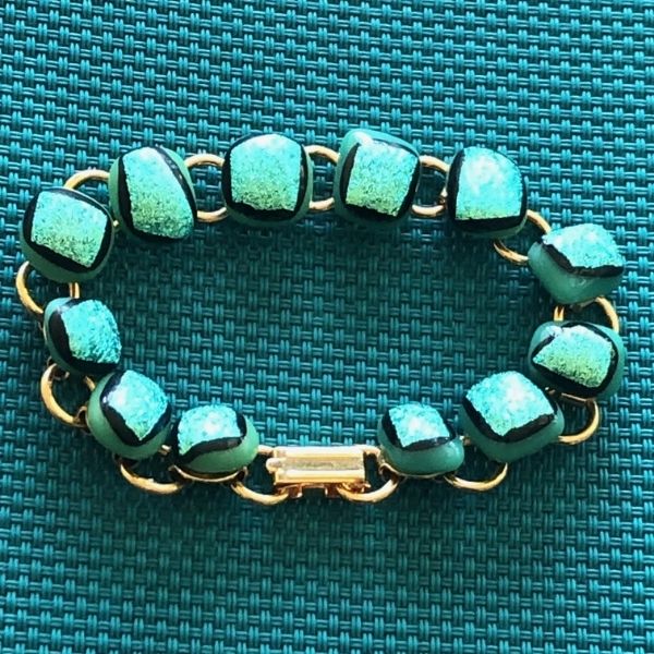 Fused Glass Bracelet by Rhoda Bloom Fused Glass Bracelet by Rhoda Bloom