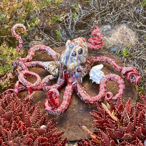 Octopus Sculpture by Trudi Burney Sculpture by Trudi Burney