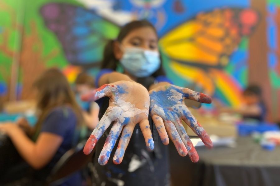 Community Art Class Hands Community Art Class at the Annex