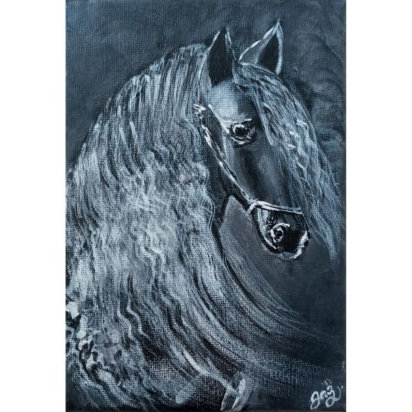 Horse painting by Jasmin Escobar