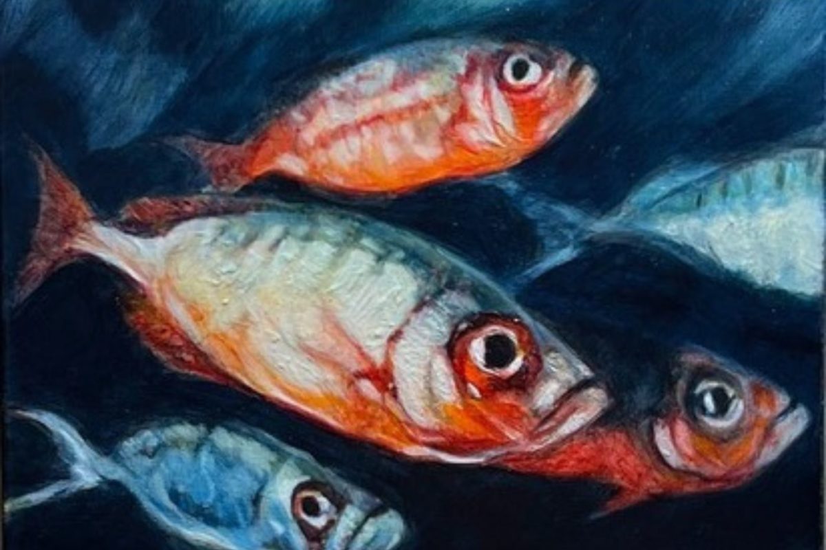 Fish Oil Painting by Dan Campos
