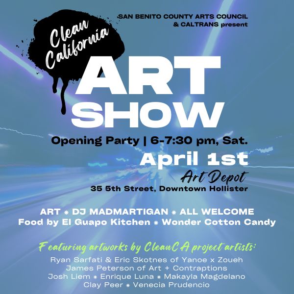 Website CleanCA Flyer Clelan California Art Show Flyer
